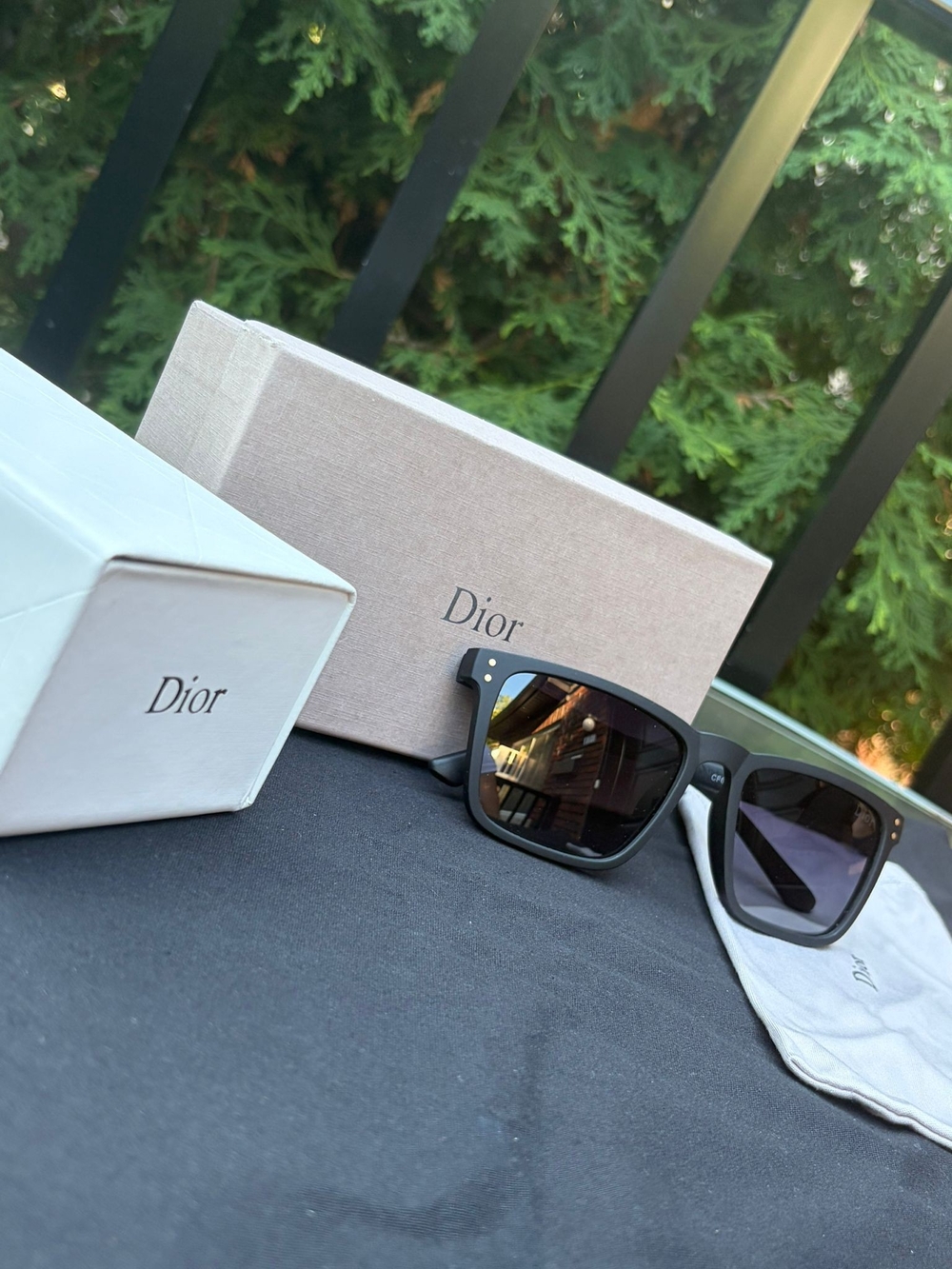 Dior Black Square Sunglasses